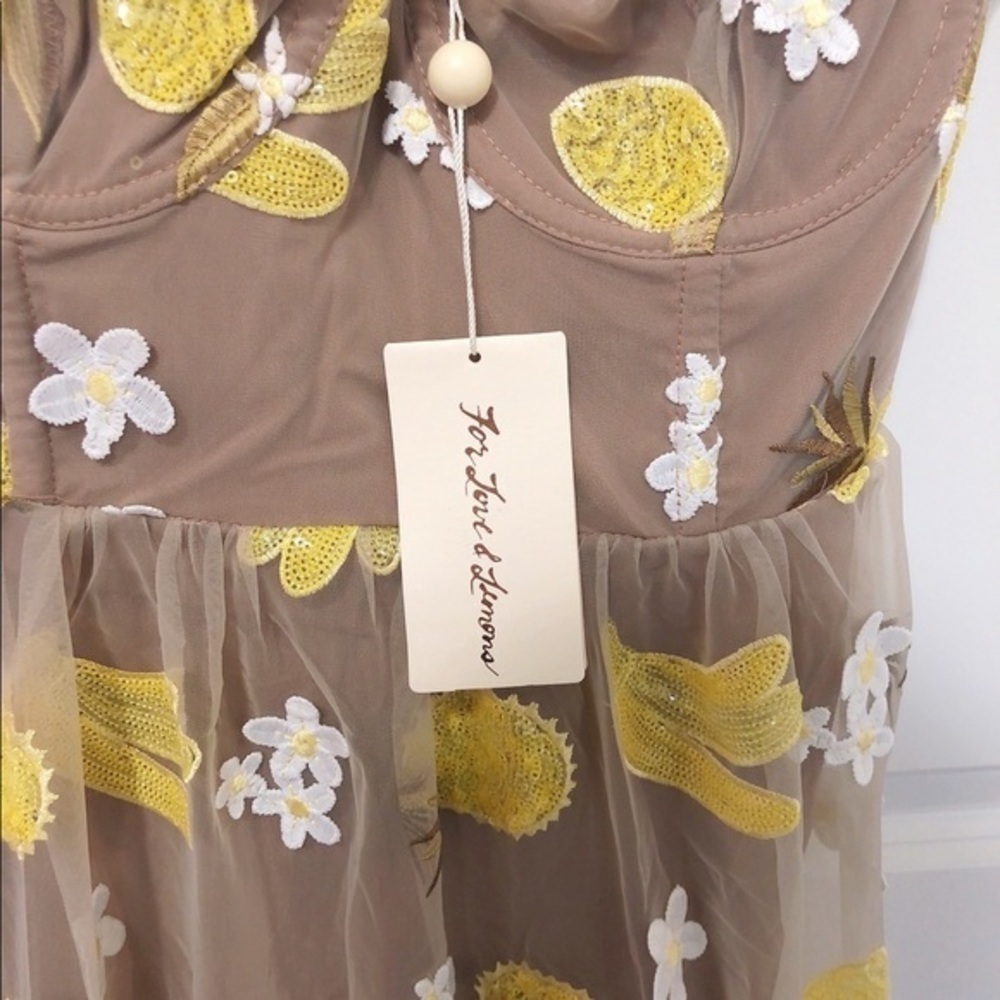 NWT For Love & Lemons Fruit Punch Dress - Picture 8 of 8